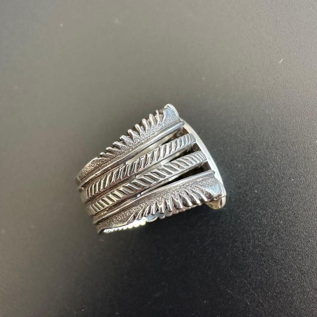 Navajo Ron Bedonie チゼルワーク リング 20号