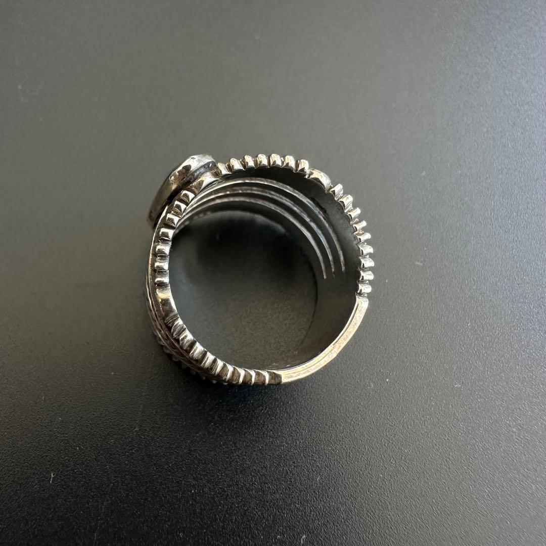 Navajo Ron Bedonie チゼルワーク リング 20号