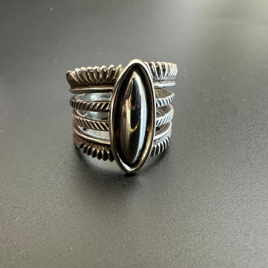 Navajo Ron Bedonie チゼルワーク リング 20号