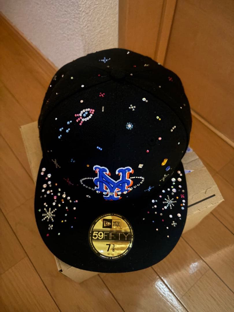 New Era メッツスワロフスキーキャップ