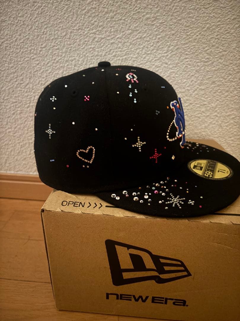 New Era メッツスワロフスキーキャップ