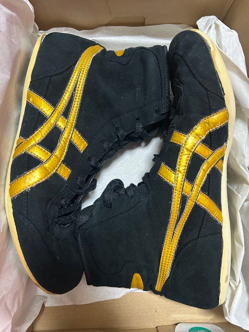 ASICS ボクシングシューズ ブラック/ゴールド