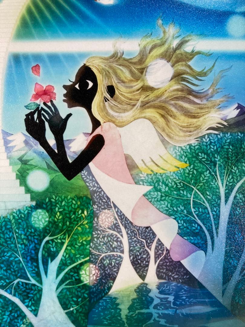 【真作保証】藤城清治「愛よ永遠に」レフグラフファイン 直筆サイン 版画