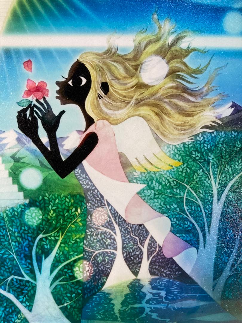 【真作保証】藤城清治「愛よ永遠に」レフグラフファイン 直筆サイン 版画