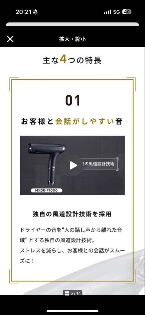 業務用 マクセル アンジェリーク プロ ドライヤー Angelique Pro