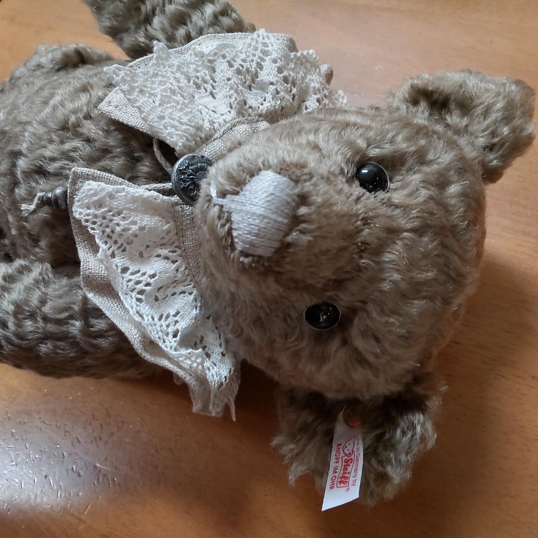 シュタイフ　テディベア　silberdistel　アンティーク風　ビンテージ調