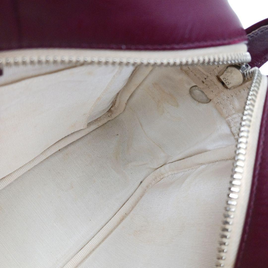 ✨良品✨クレージュ ヴィンテージ ショルダーバック ワインレッド