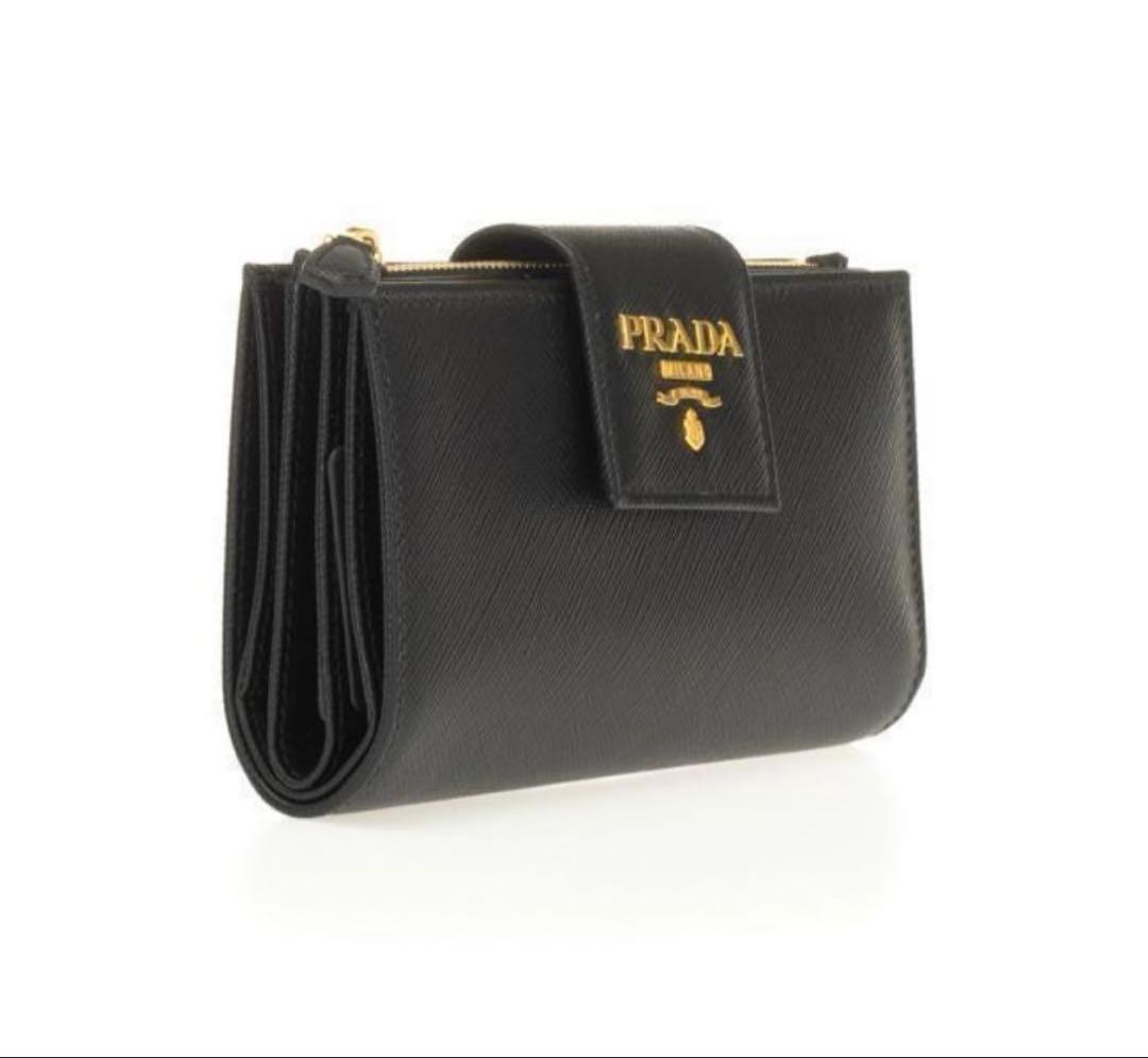 新品再入荷　PRADA サフィアーノ 2つ折レザー財布 1ML005 F0002