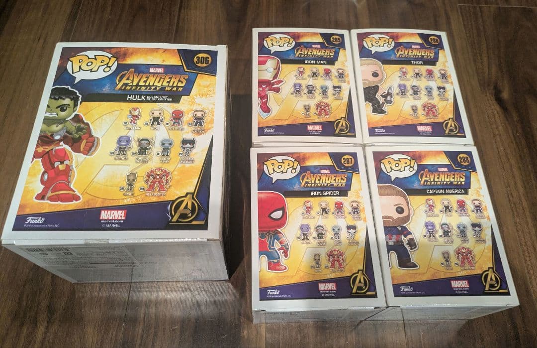 funko pop （アベンジャーズ） ハルクバスター　５点セット