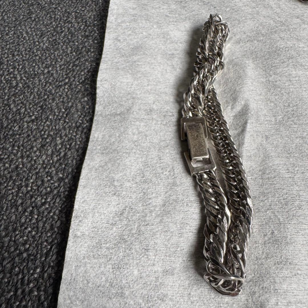 シルバー925 喜平 12面 トリプル ブレスレット