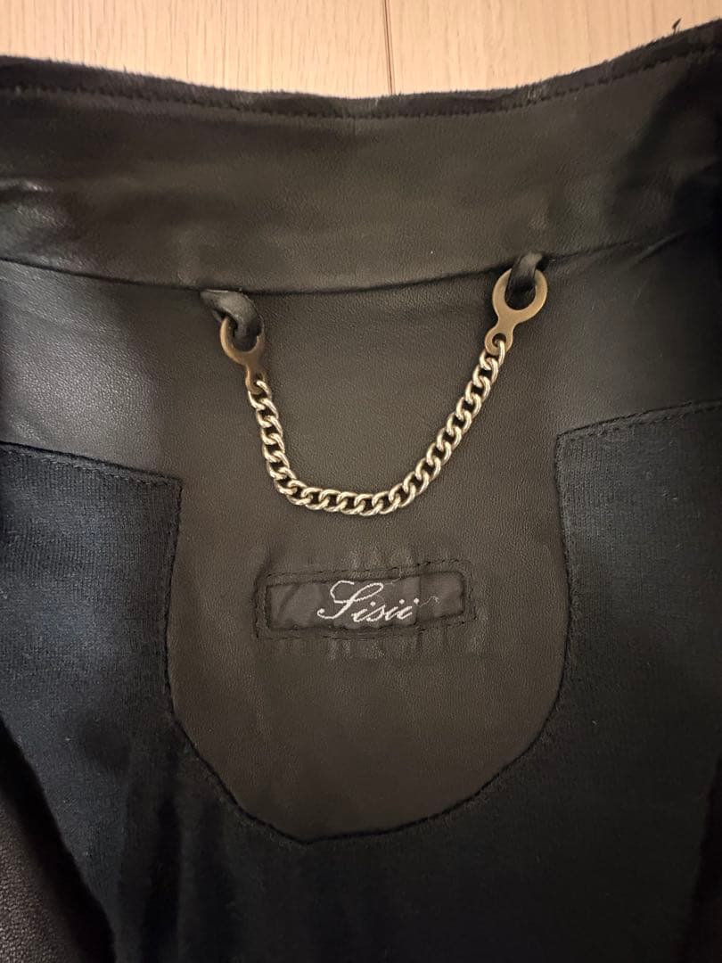 Sisii ブラック レザー シングルライダース