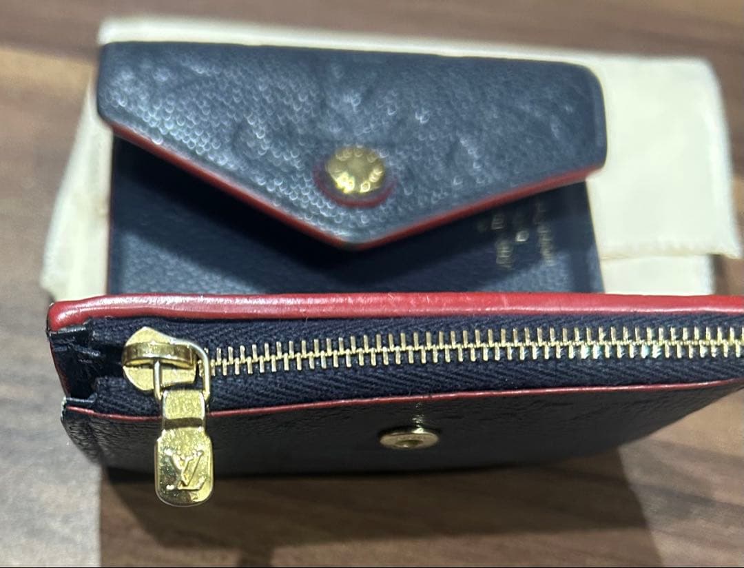 LOUIS VUITTON ネイビー 三つ折り財布