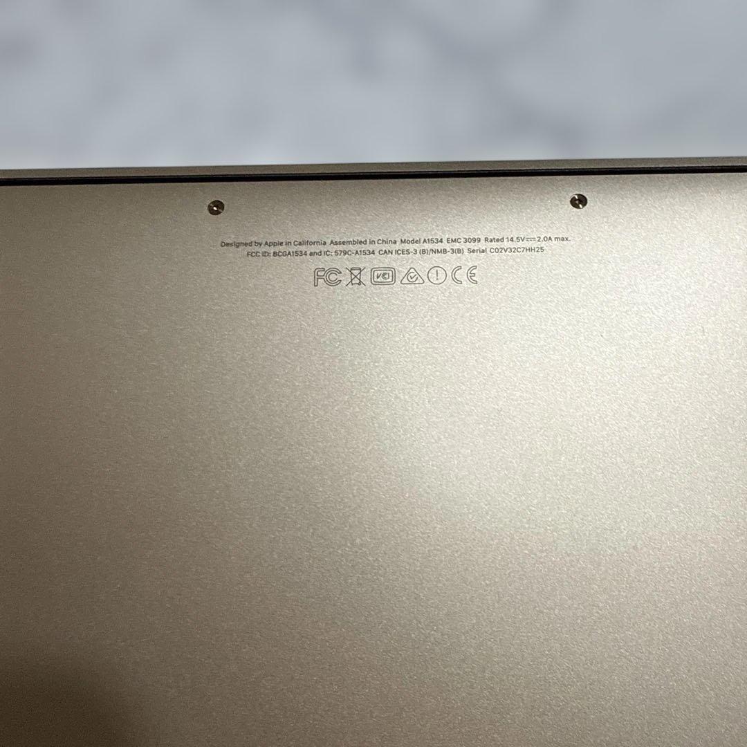 【美品】 MacBook ゴールド Retina, 12-inch, 2017