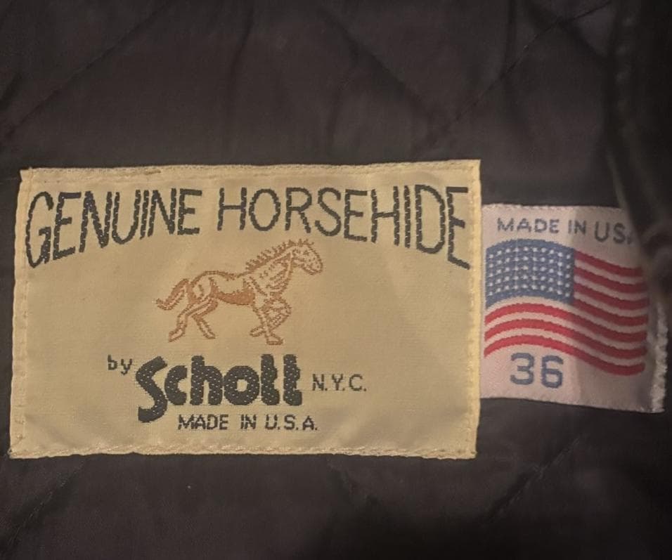 レア！Schott 641HH ホースハイド シングルライダース ショット 本革