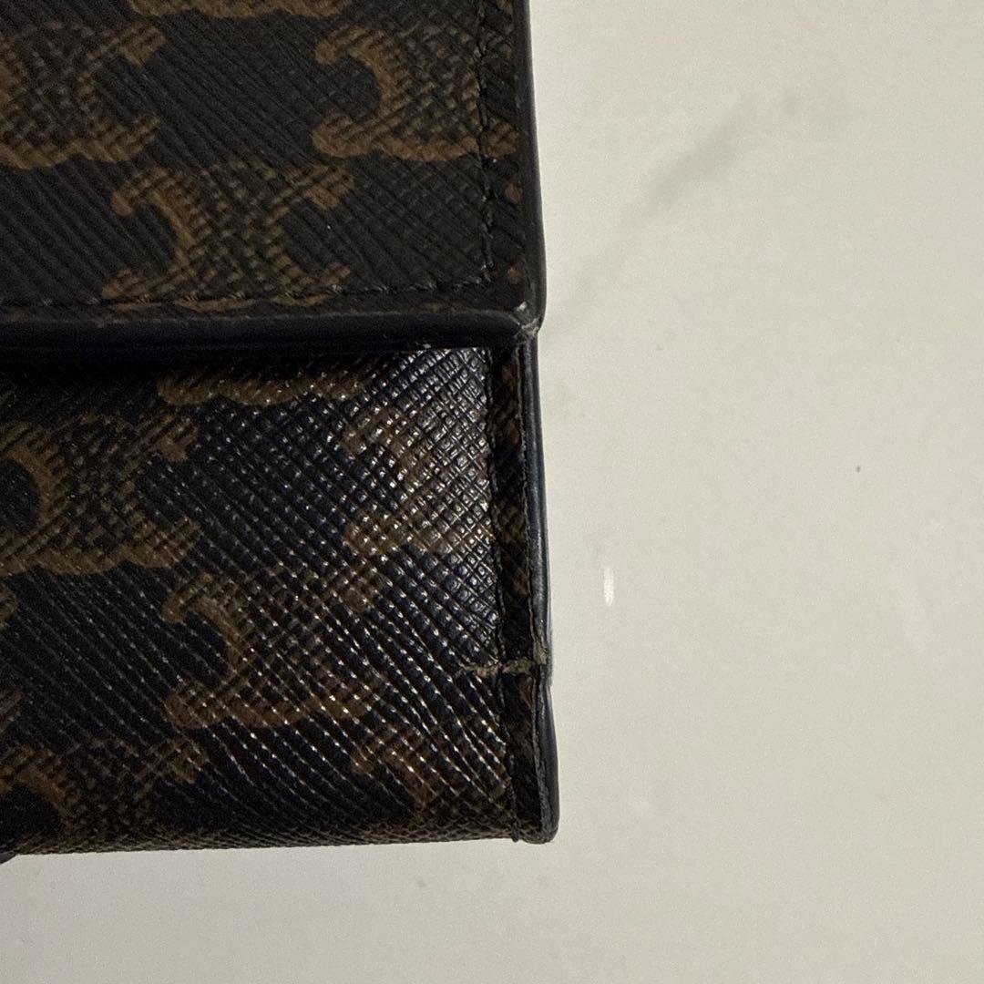 CELINE 三つ折り財布 ブラウン