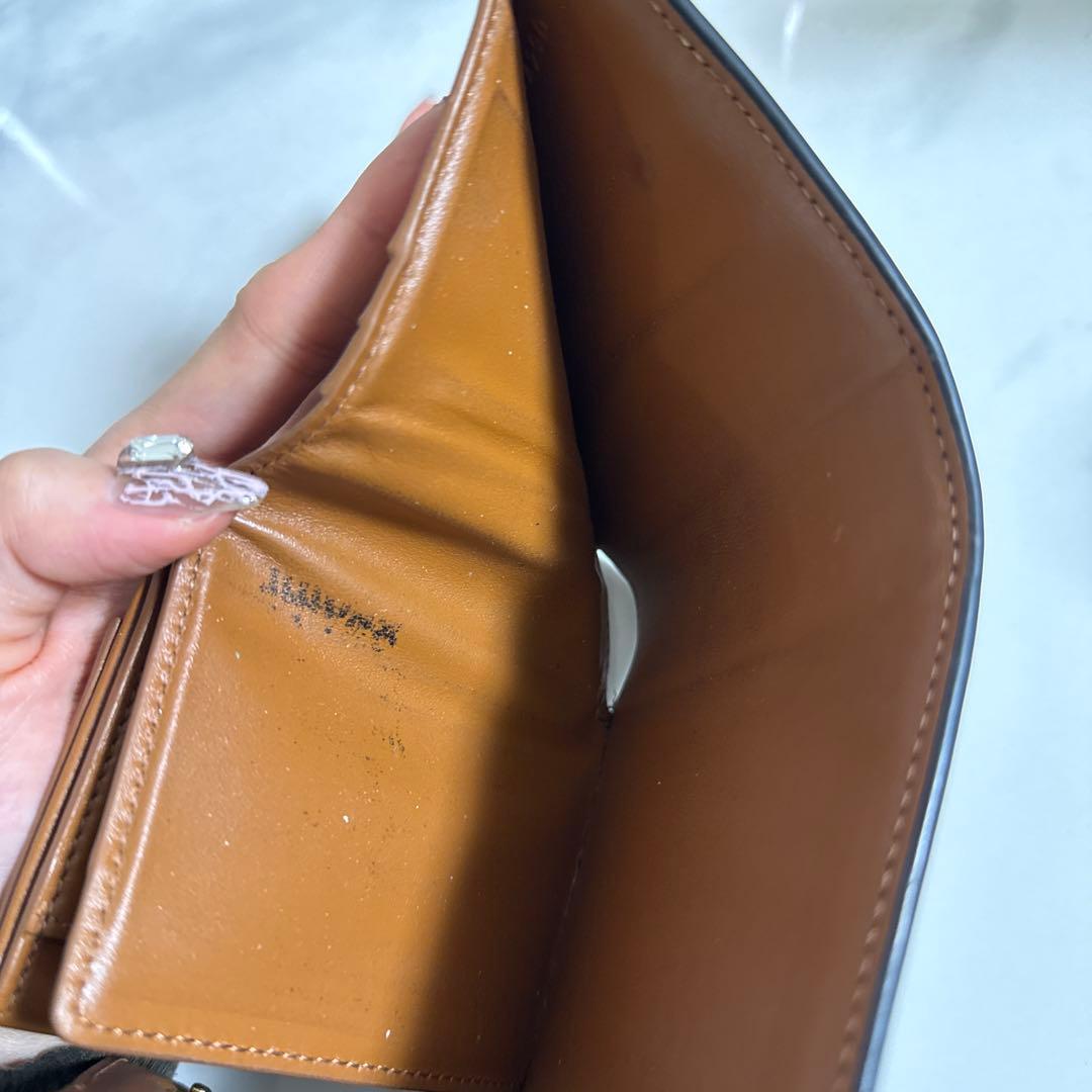 CELINE 三つ折り財布 ブラウン