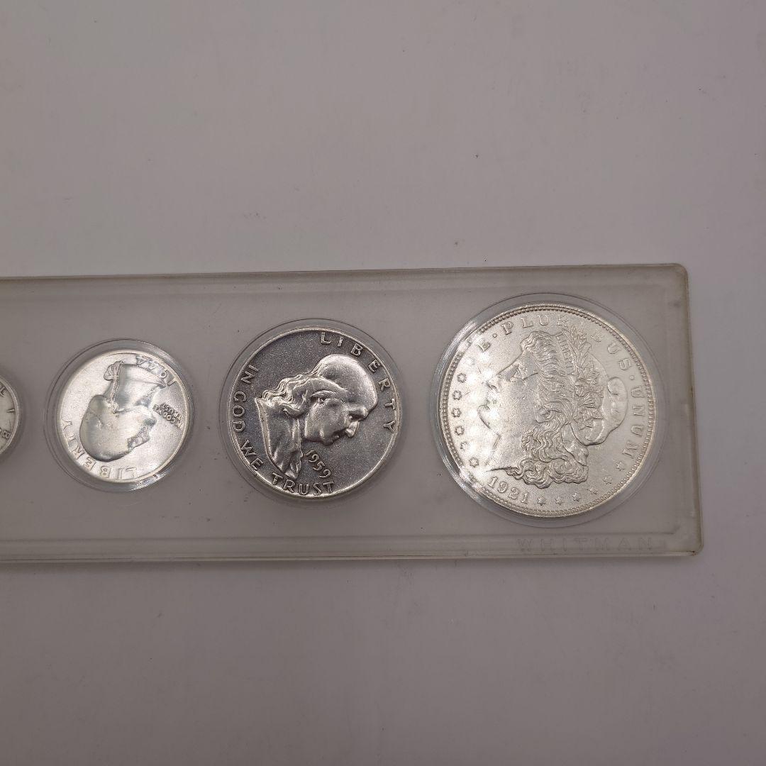 アメリカ リバティ 銀貨4枚 モルガンダラー 6枚セット ia1904