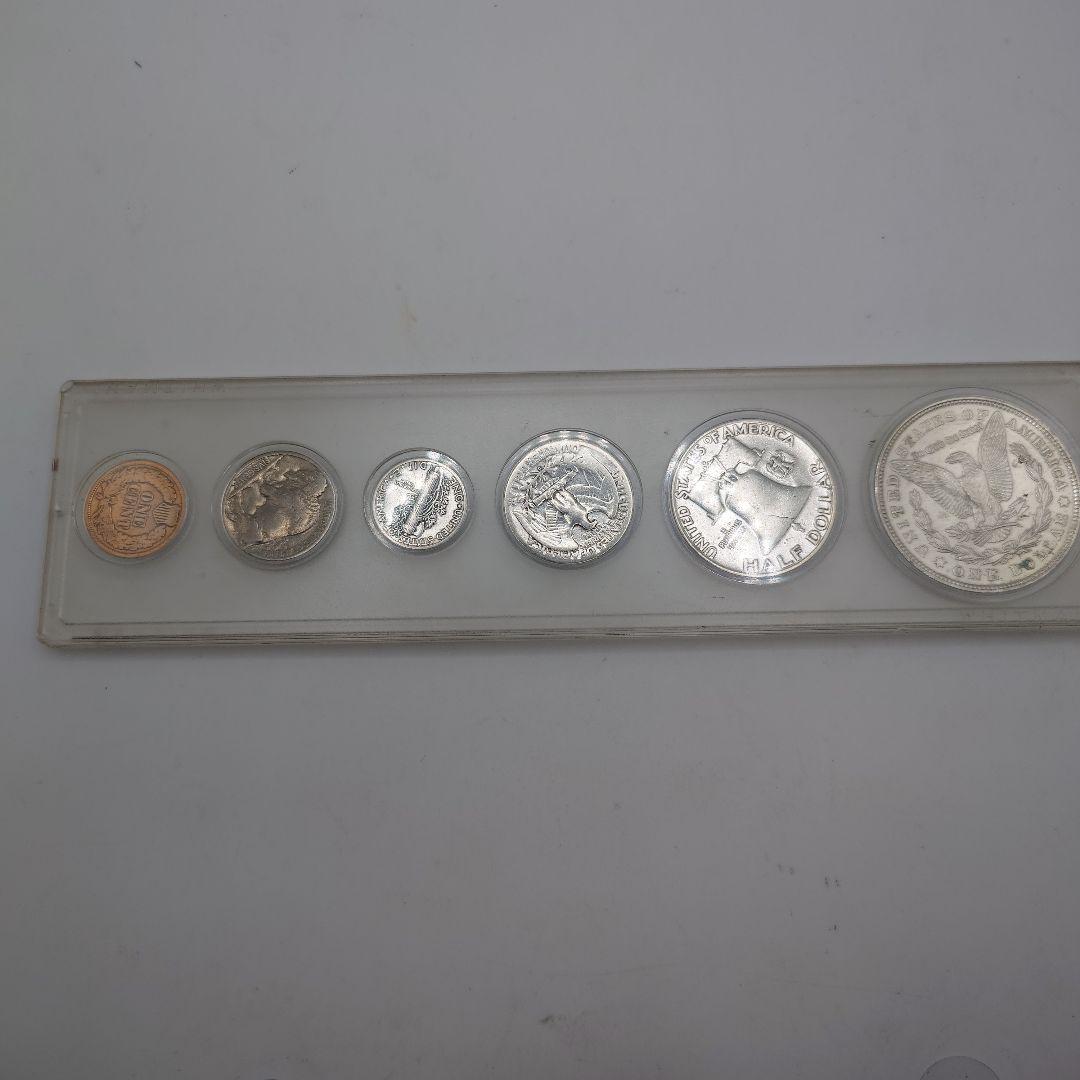 アメリカ リバティ 銀貨4枚 モルガンダラー 6枚セット ia1904
