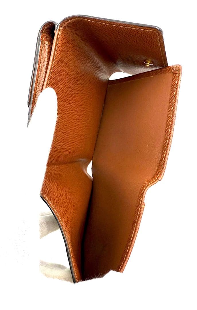 ルイヴィトン 三つ折り財布 ポルトモネビエカルトクレディ モノグラム ブラウン