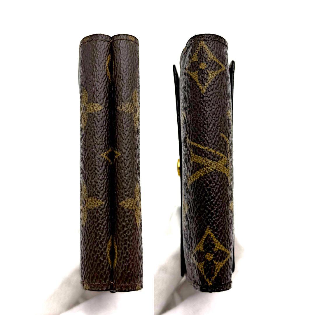 ルイヴィトン 三つ折り財布 ポルトモネビエカルトクレディ モノグラム ブラウン