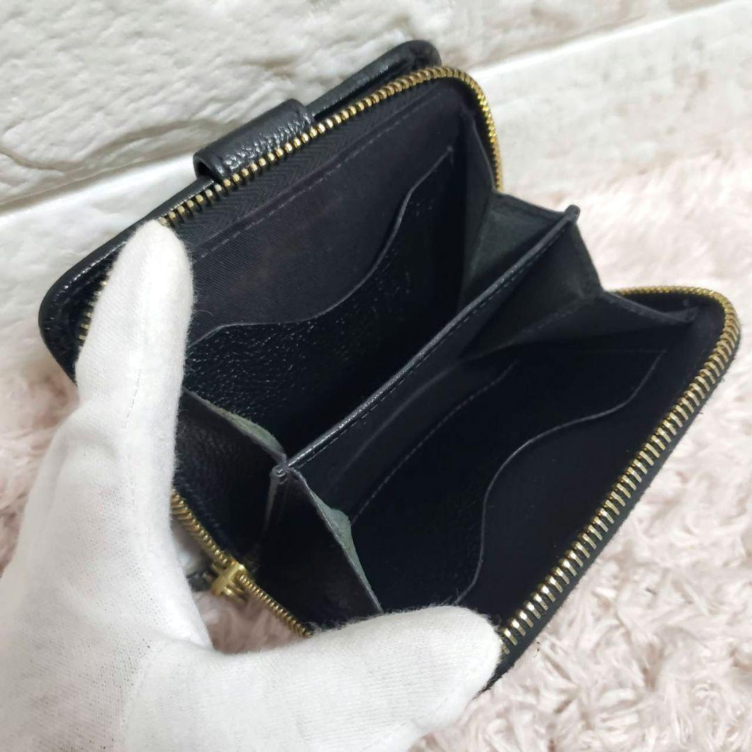 イルビゾンテ IL BISONTE 2つ折り財布 折り財布ブラック 美品