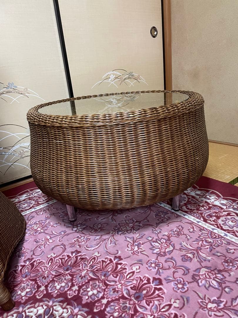 籐家具3点セット　※滋賀県引取り限定です。