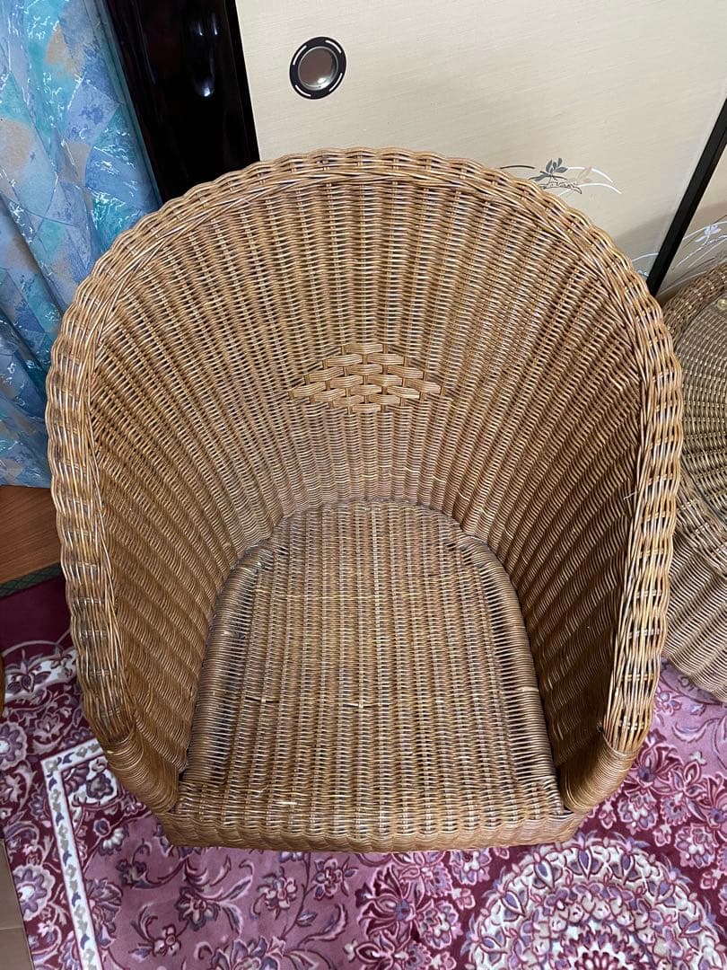 籐家具3点セット　※滋賀県引取り限定です。