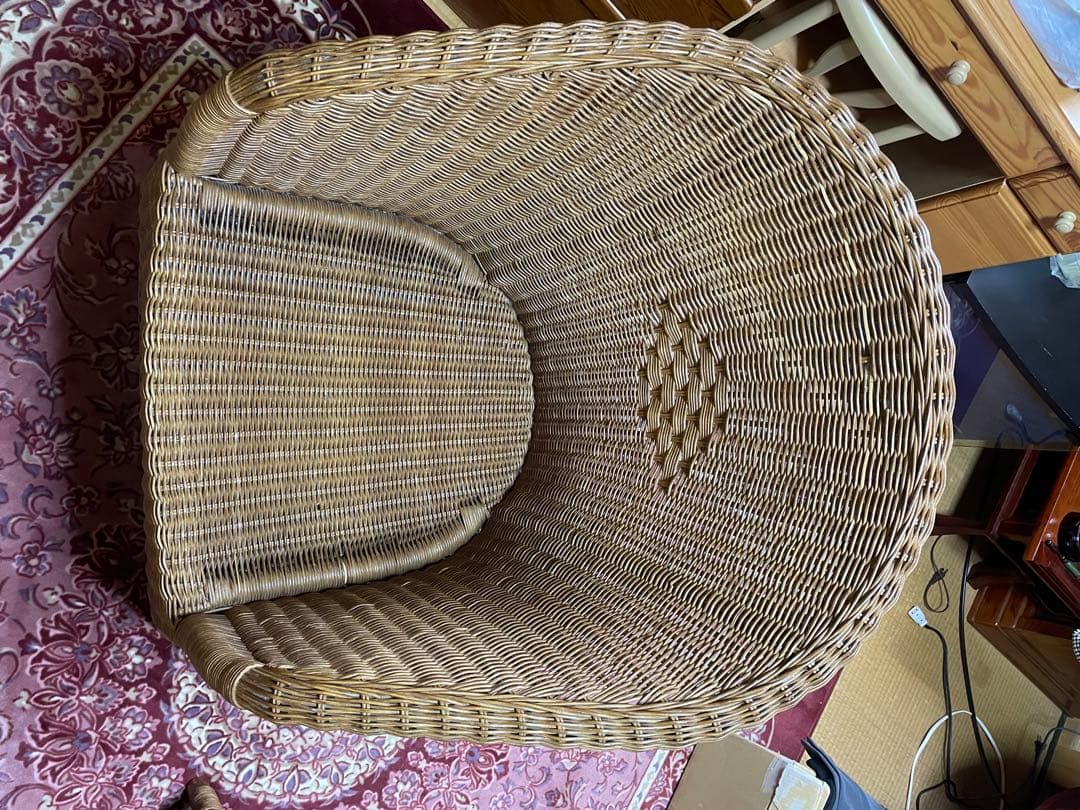 籐家具3点セット　※滋賀県引取り限定です。