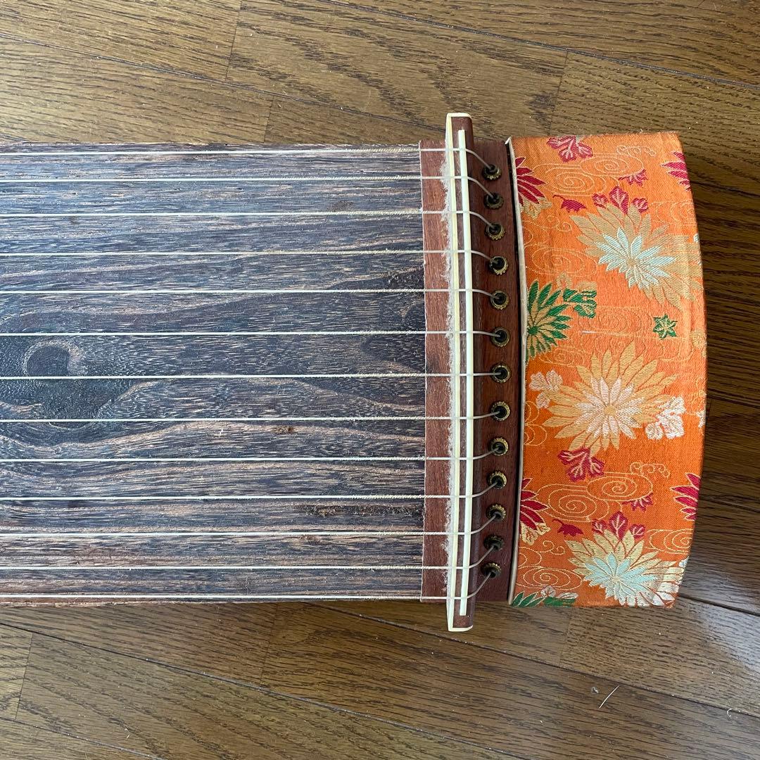 琴 小川謹製 お琴　十三弦 和楽器 弦楽器 USED