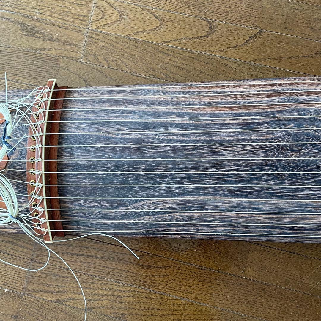 琴 小川謹製 お琴　十三弦 和楽器 弦楽器 USED