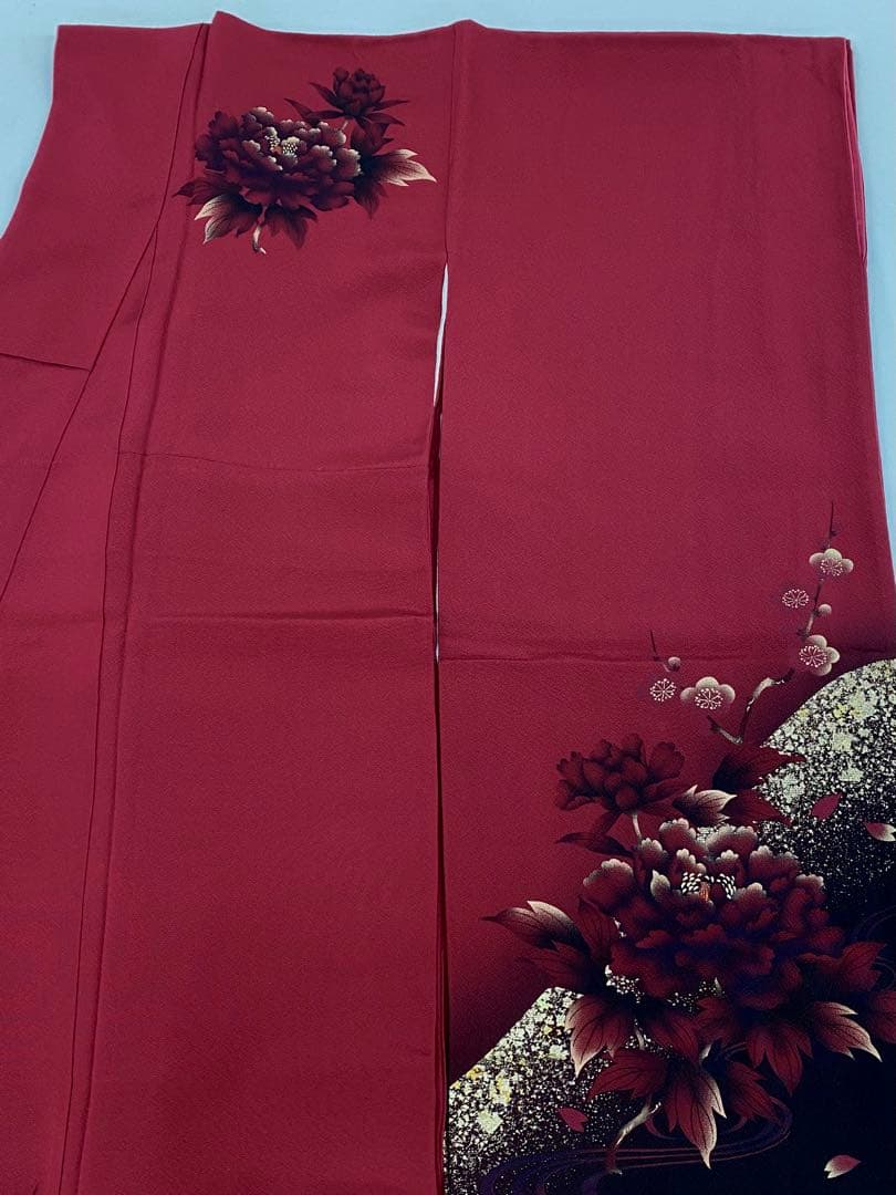 振袖 豪華 金彩 ふりぼかし 牡丹 身丈157cm