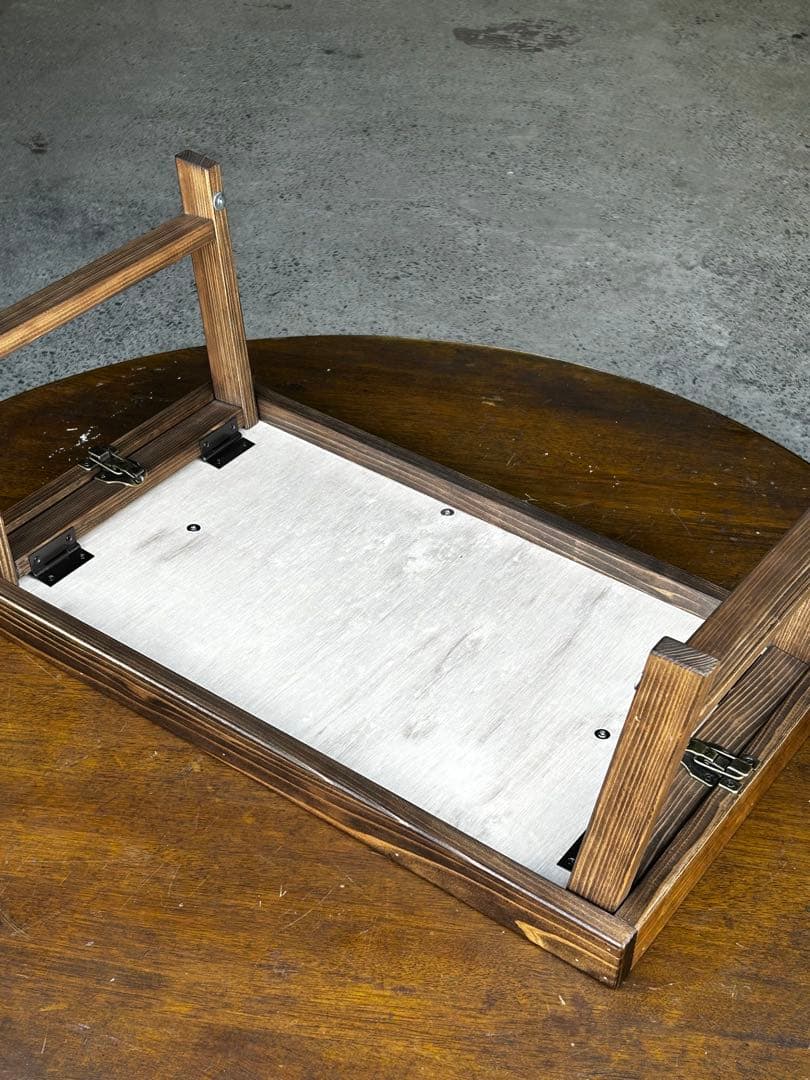 ヘリンボーンテーブル　キャンプ　ローテーブル