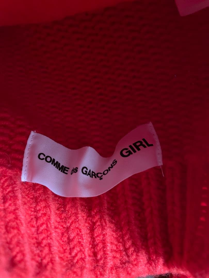 コムデギャルソンガール　ニット帽　三つ編み　帽子