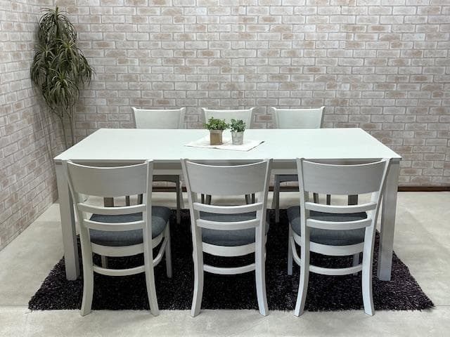 ダイニングテーブルセット　６人掛け　ホワイト　新品