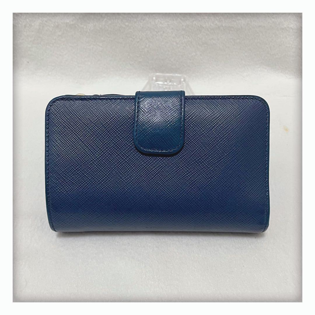 【しょう】 レア ギャランティカード有 プラダ 二つ折り財布 マルチカラー