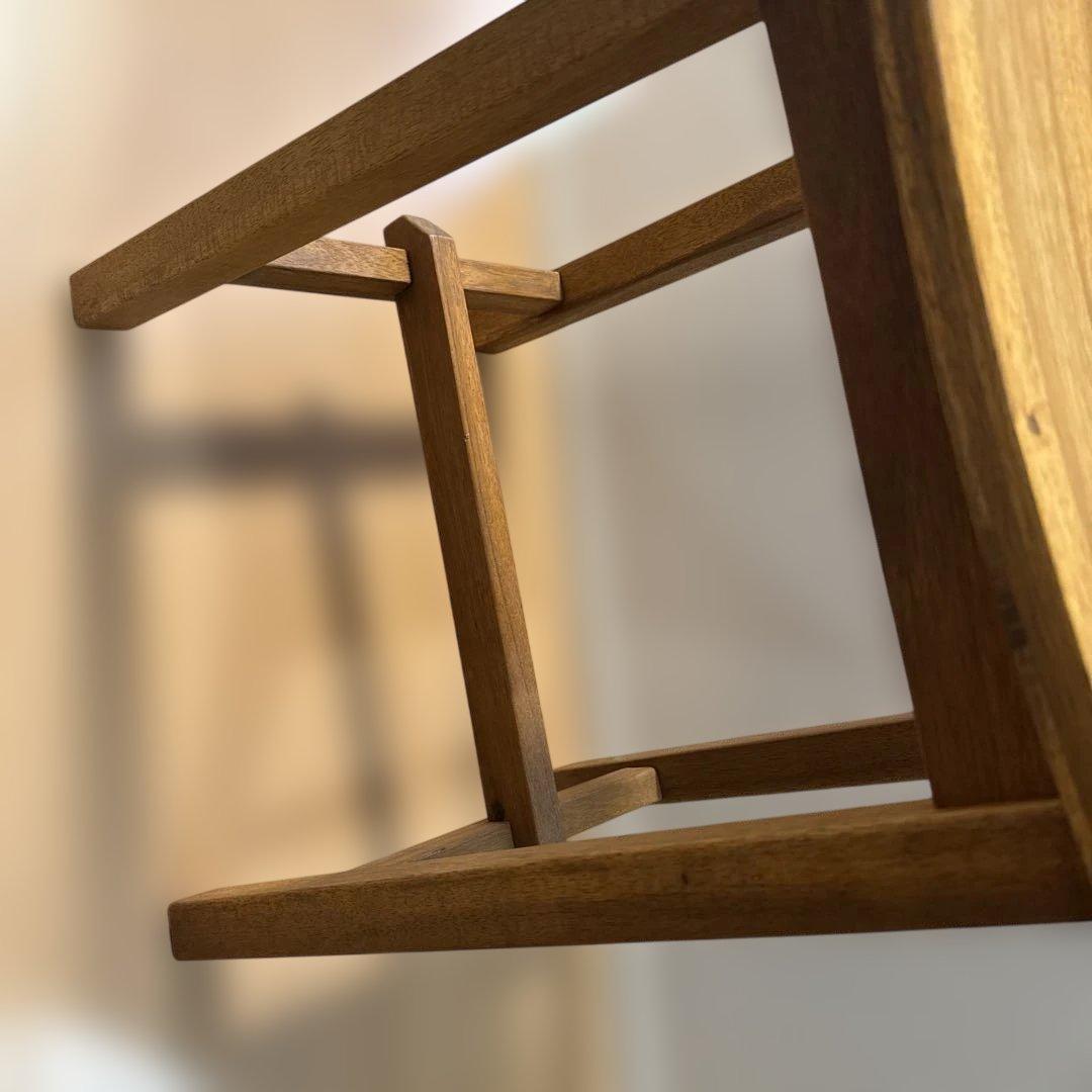 KANADEMONO Natural - Lovely　スツール　マホガニー材