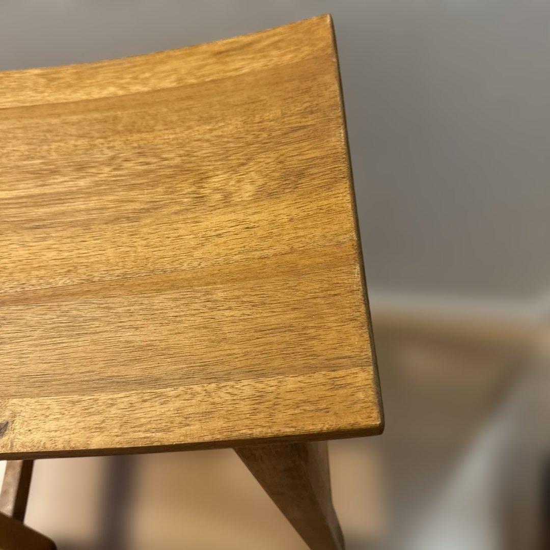 KANADEMONO Natural - Lovely　スツール　マホガニー材