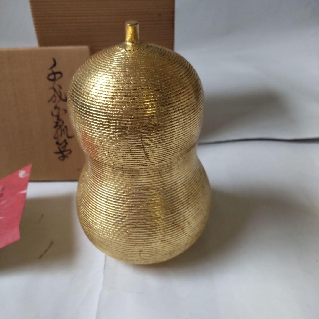 千成金瓢箪 豊太閤縁起 菓子器 煙草入 好 玉泉堂 福井圀雄 共箱 漆器 新品