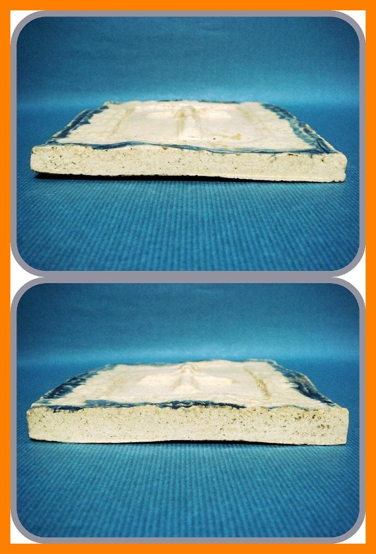 850『十字架 人物 磔刑 陶板』　/骨董品 古美術 古道具 アンティーク