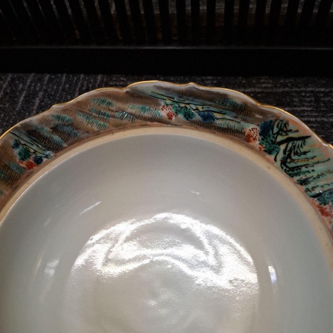 九谷焼細密菓子器（共箱付き）