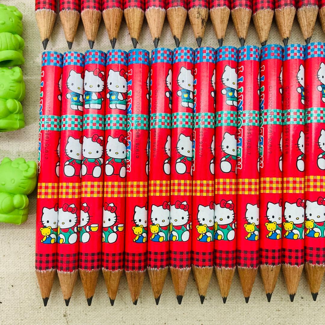 【大量まとめ】SANRIO　サンリオ　ハローキティ　鉛筆　消しゴム キャップ