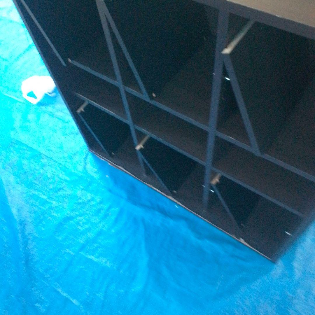 木製 焦げ茶いろ シューズラック３列×５段 15足（最下段等の削れ要確認）