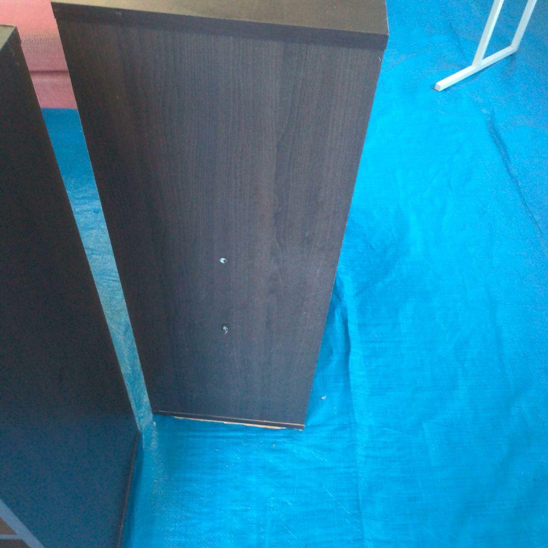 木製 焦げ茶いろ シューズラック３列×５段 15足（最下段等の削れ要確認）