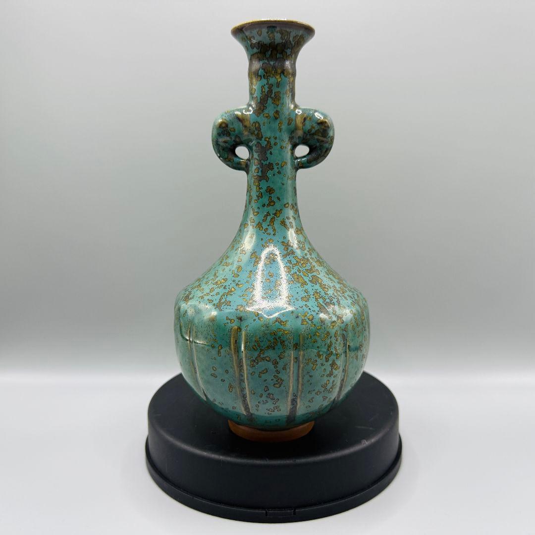 L105 超美品！鈞磁盧鈞花瓶陶磁器 アンティーク