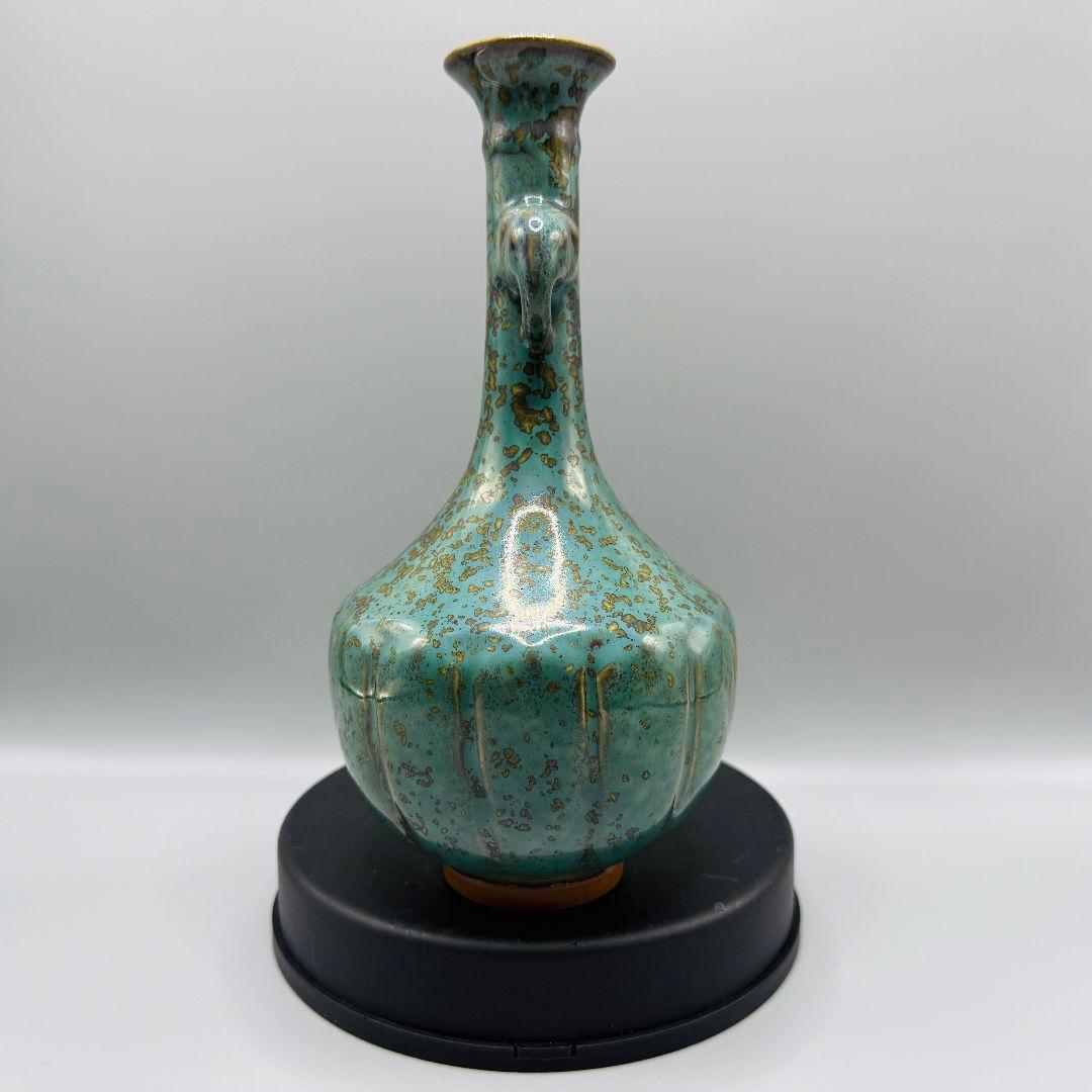 L105 超美品！鈞磁盧鈞花瓶陶磁器 アンティーク