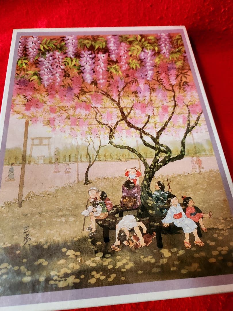 藤田三歩　藤棚の下　ジグソーパズル　５００ピース