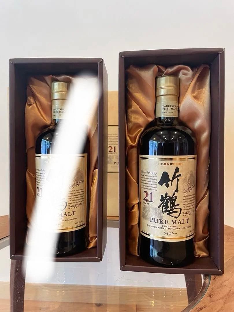 竹鶴　21年　化粧箱付き　サントリー　ウィスキー　美品　終売品　1本売りに変更