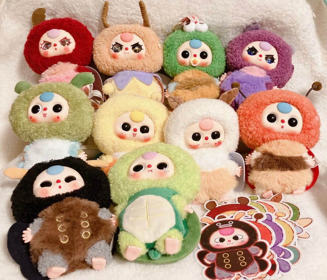 babythree ぬいぐるみ　キーホルダー　虫シリーズ　コンプリート　亀