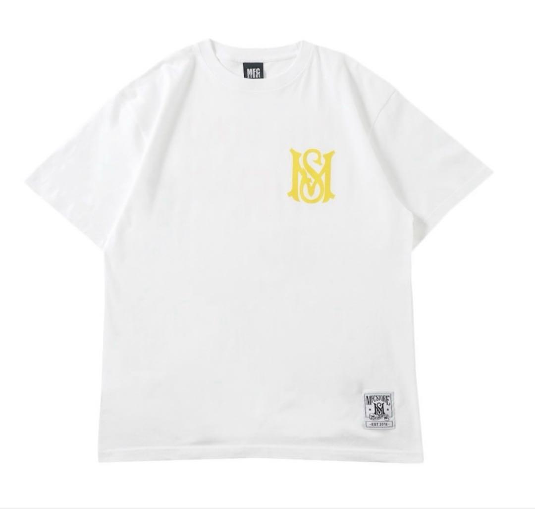 浜崎あゆみ× MFC STORE 大阪店舗限定Tシャツ　ホワイト× イエロー　S
