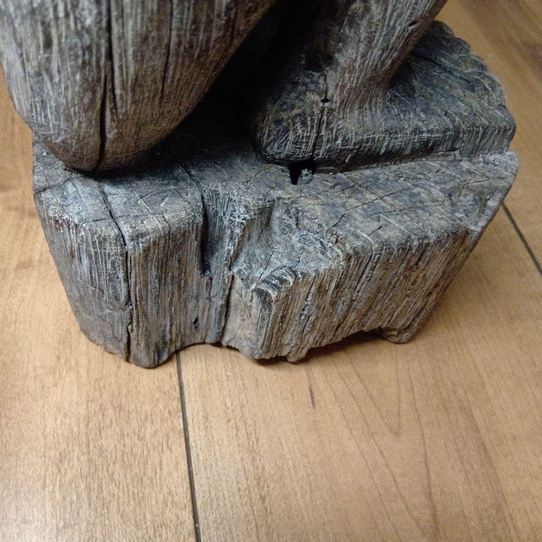 ダヤク族 ハンパトン 守神 神像 木彫 儀式 呪物 プリミティブアート 首狩族